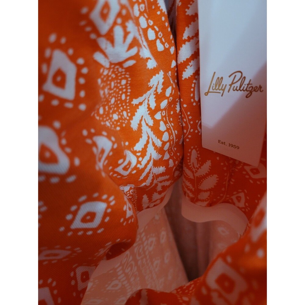 Lilly Pulitzer NWT Large Ulla Maxi Dress Harbour View Flamingo Feather Vacation - Picture 10 of 12